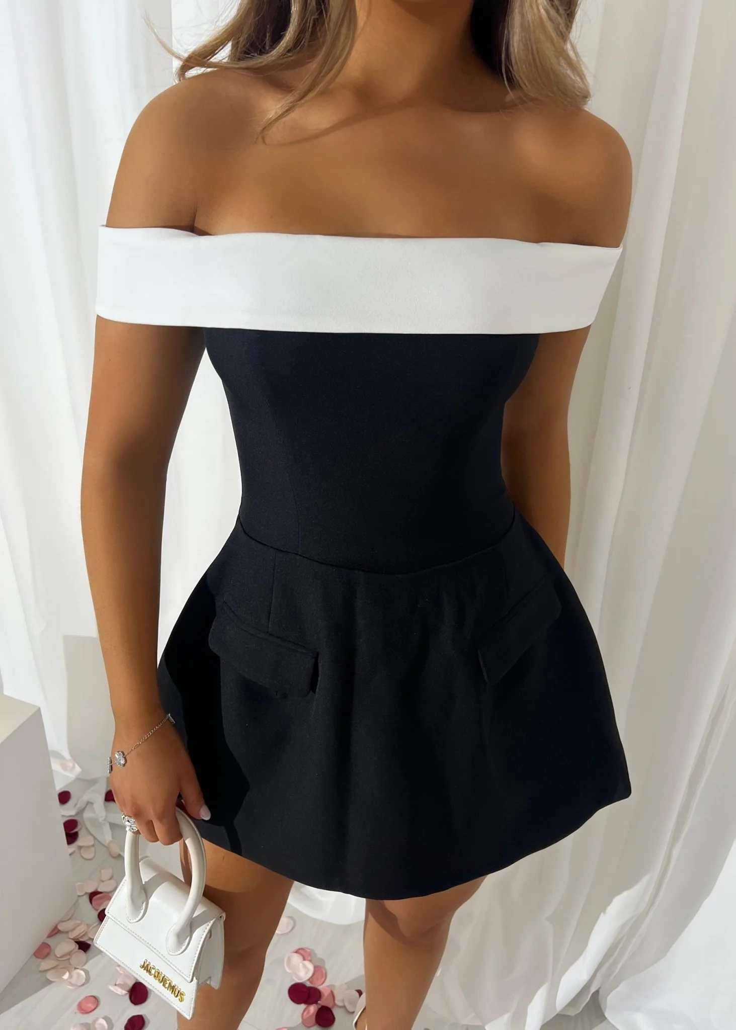 Resist Me Structured Mini Dress - Monochrome - Image 11