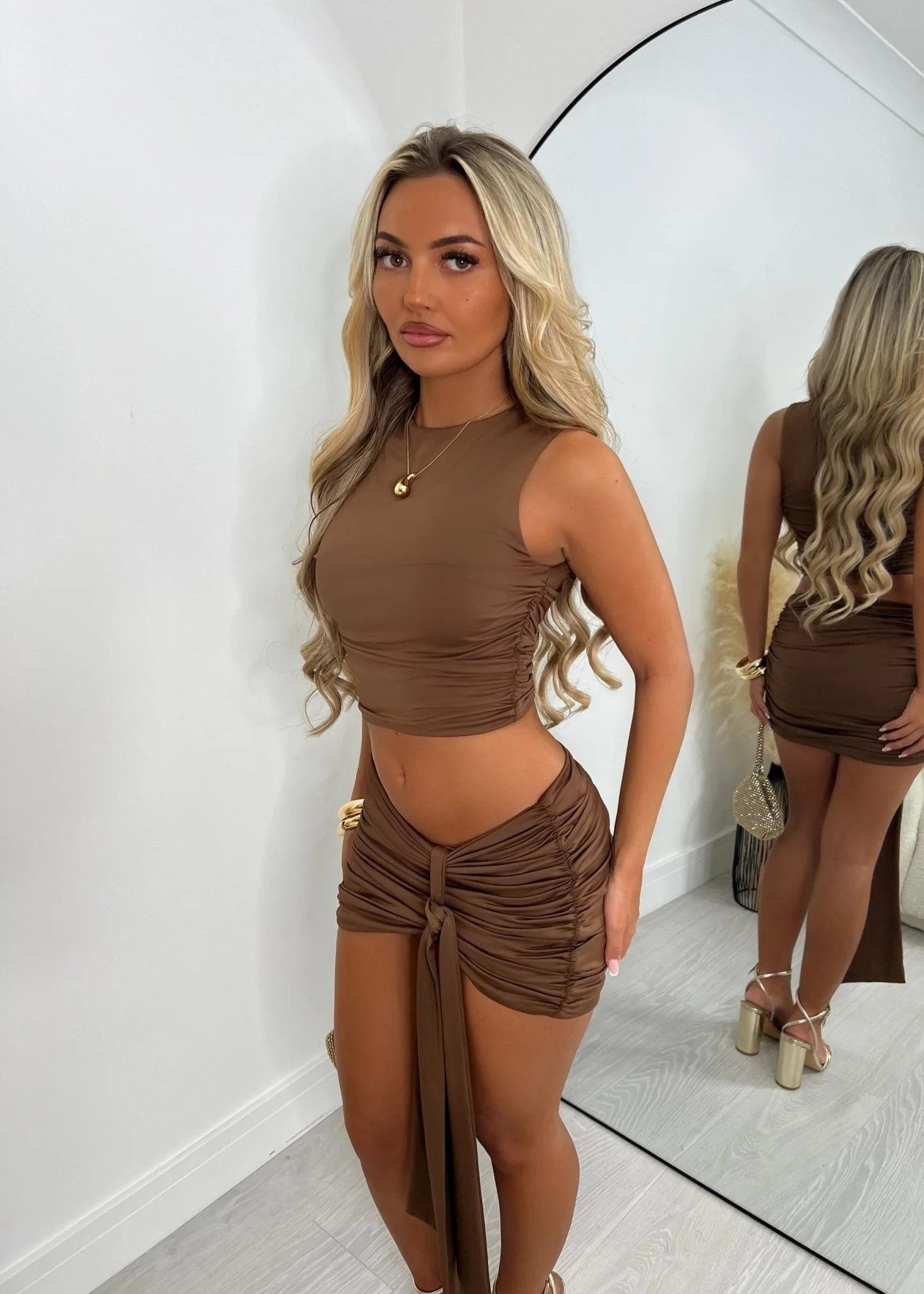 Set Me Free Two Piece - Brown - Image 2