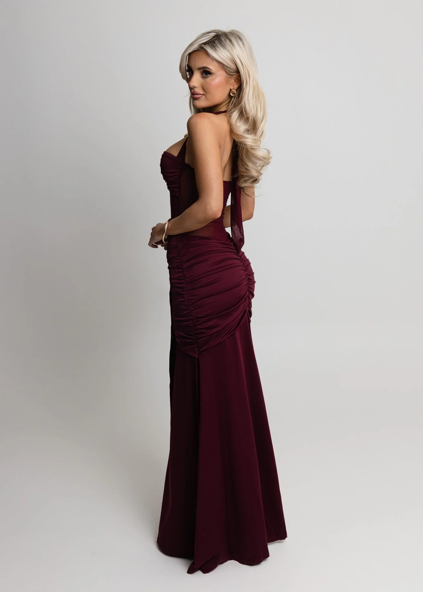 Timeless Passion Maxi Dress - Wine - Image 2
